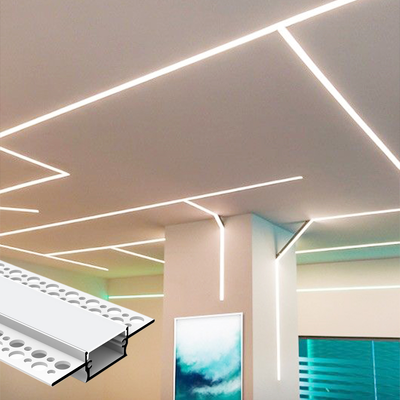 Harga bagus 6063 T5 Aluminium Alloy LED Strip Channel dengan instalasi terbalik dan garansi 5 tahun on line