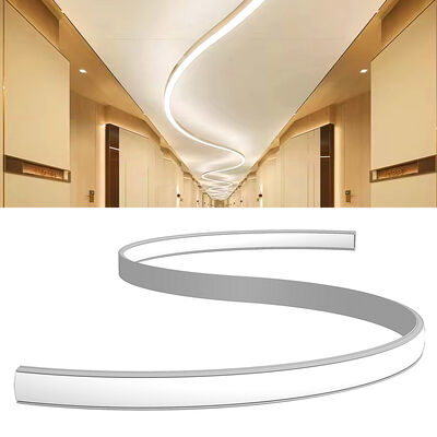 Harga bagus Profil Aluminium Strip LED Paduan Aluminium 6063 T5 dengan Oksidasi Sandblasting dan Arah Naungan Atas & Bawah on line