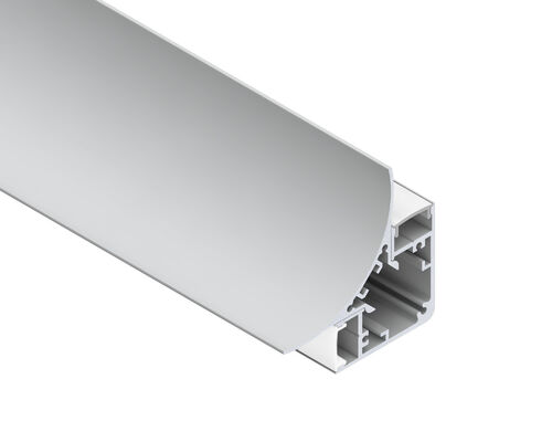 Harga bagus PC Diffuser Frosted Cover Profil Aluminium Strip LED dengan Paduan Aluminium Seri 6000 dan Garansi 5 Tahun on line