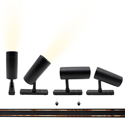 Harga bagus 48V DC Magnetic Track Light dengan 50000 Jam Umur dan Dimmable LED Rail Light System on line
