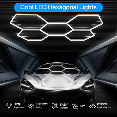 K&C Hexagon Light LED Ceiling Wall Detail Studio Posh Workshop Light Diy Led Honeycomb Car Workshop Garasi Lampu Kerja