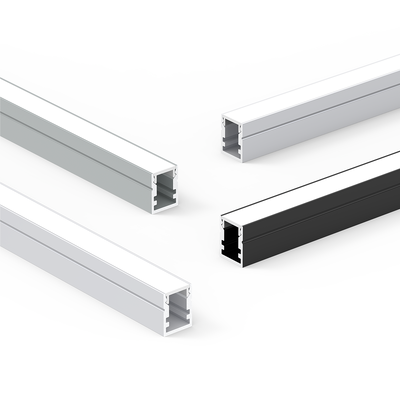 Harga bagus K3 6000 Series Sandblasted Aluminium Extrusion Permukaan-mounted Parts Cutting Service untuk LED Light Strip Saluran Dekorasi On line