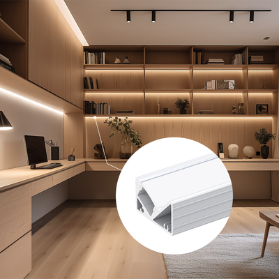 Harga bagus Profil LED Ekstrusi Aluminium untuk Pencahayaan Dinding Penutup PC Layanan Pembengkokan/Pemotongan/Pengelasan Permukaan Anodized Aluminium 6063-T5 On line