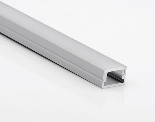Profil Aluminium Strip LED 14 * 8mm Saluran Ekstrusi Anodized untuk Pemasangan Permukaan