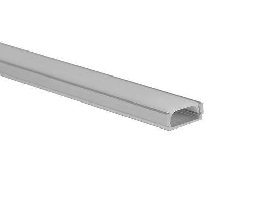 Profil Aluminium Strip LED dengan PC Diffuser penutup permukaan pemasangan saluran led