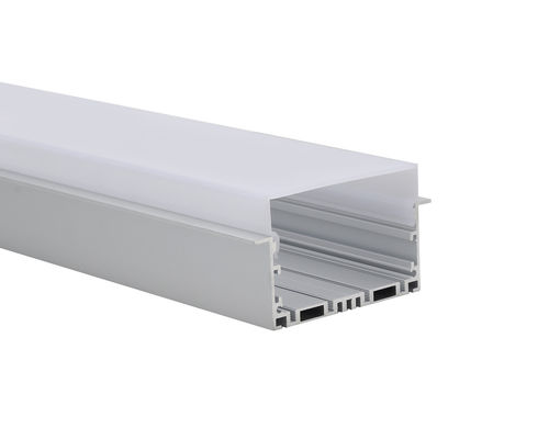 Harga bagus Profil LED Aluminium Tersembunyi Datar 2.5m Buram on line