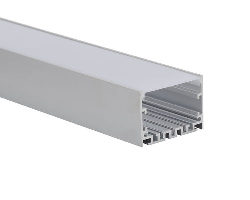 Harga bagus 6063t5 50x50mm Pendant PC Cover Led Strip Channel Dengan Diffuser on line