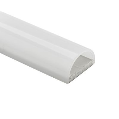 Profil aluminium yang dipimpin buram Permukaan yang dipasang Aluminium T Bar Ekstrusi sesuai dengan strip led 10mmmm