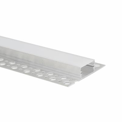 Harga bagus Profil Anodized yang diekstrusi dengan penutup PC Frosted Aluminium Led Strip Housing on line