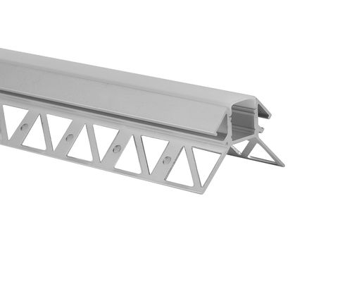 Semprot Caoting Recessed Aluminium Led Channel untuk dinding gipsum drywall