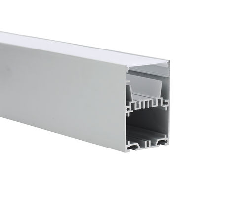 Heatsink profil aluminium yang dipimpin dengan penutup buram PC untuk Driver Dalam Profil Aluminium LED