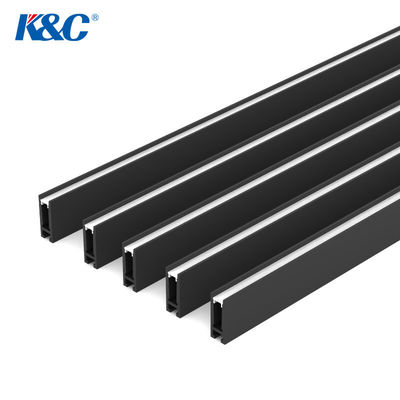 Harga bagus Fosted 9.8mm Lebar Suspended LED Aluminium Profile 6063 T5 on line