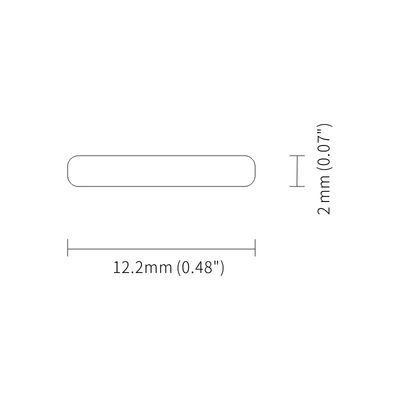 Profil Aluminium Strip LED ROHS Perak Selesai 6063 T5
