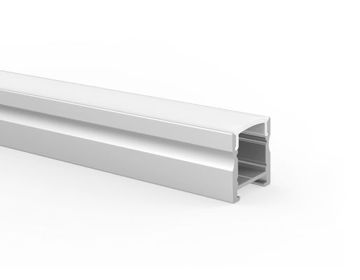 Harga bagus Profil aluminium led yang dipasang di permukaan Saluran Cahaya Jalur Tersembunyi dengan penutup diffuser PC on line