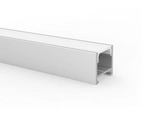 Profil LED Magnetik H15mm Buram Dengan Penutup PMMA Diffuser PC