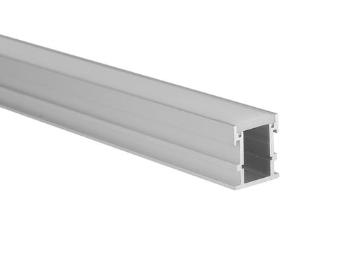 Outdoor 6063 T5 Opal diffuser PC hitam Permukaan Bawah Tanah H26mm LED Floor Profile