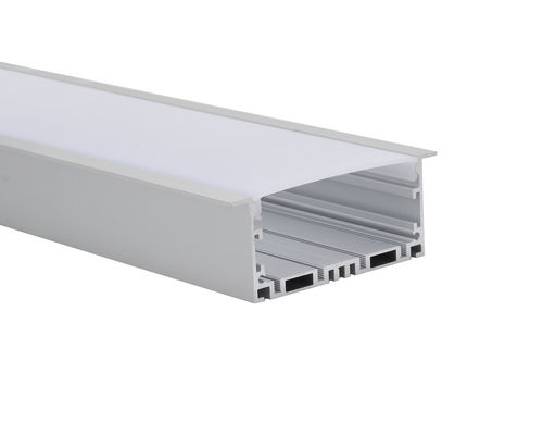 PMMA PC Recessed Aluminium Led Channel H35mm 6063 T5 Untuk Pencahayaan Linear