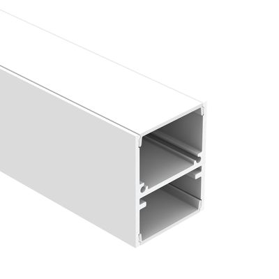 IP20 Suspended Led Strip Aluminium Profile 6063 T5 100lm / W Untuk Up Down Light