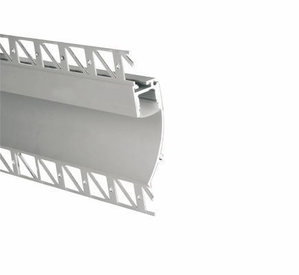 Drywall IP20 Tersembunyi Aluminium Led Channel Anodized T5 6063