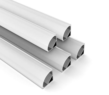 Profil Aluminium Sudut LED Profil aluminium yang dipimpin untuk pencahayaan strip yang dipimpin 45D 90D