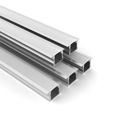 Profil aluminium strip Led untuk Profil LED Aluminium Tersembunyi dengan penutup diffuser PC