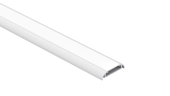 Harga bagus PC Frosted Led Strip Aluminium Profile IP44 Flat Extrusion PMMA Cover on line