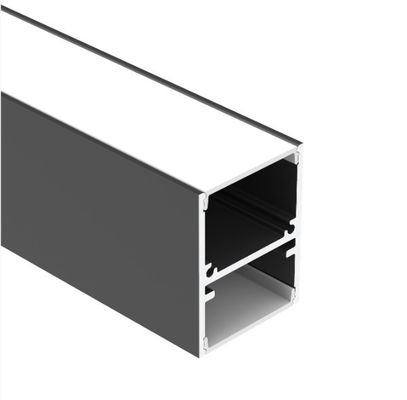Harga bagus ROHS 6063 T5 Up Down Led Aluminium Profile W27.3mm H35mm Untuk Linear on line