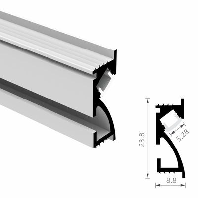 Harga bagus Profil LED Cahaya Linier PCB 5mm T5 6063 on line