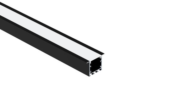 W35 * H35mm LED Aluminium Extrusion Profiles Mount Tersembunyi Dengan PC Diffuser