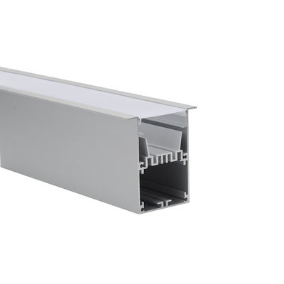 Harga bagus 50mm Lebar Tersembunyi Aluminium Led Profile IP20 Sandblasting Oksidasi on line