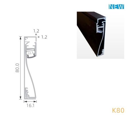 Harga bagus Profil Dinding LED Aluminium IP44/20 Tersembunyi Dengan Diffuser Plastik Untuk Tangga K80 on line