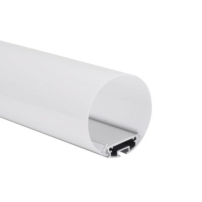 Profil LED Bulat Diameter 60mm Rumah Menggunakan Dekorasi Bangunan Perumahan 6063 T5 Aluminium Alloy KN9