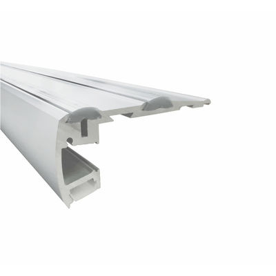 Harga bagus 8mm Width PC PMMA LED Aluminium Extrusion Profiles 6063 T5 With PC Diffuser Cover on line