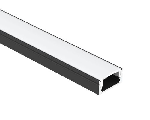 6063 Anodized Aluminium Led Profile IP20 PC PMMA Untuk Lampu Dekorasi