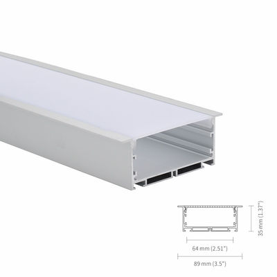 Profil Led Aluminium Magnetik Anodized IP45 Dengan PC Frosted Cover
