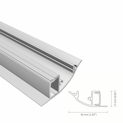 Harga bagus 6063 Alloy Wall Mounted Led Profile Drywall Gypsum K59 Spray Coating on line