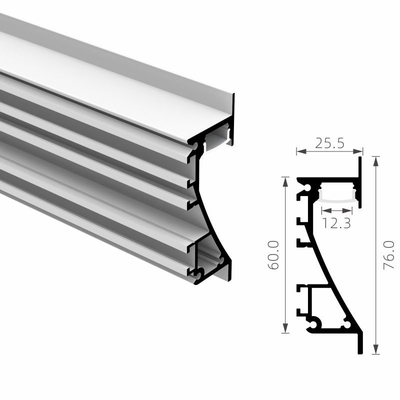 Harga bagus Profil Aluminium Penerangan Sudut Dalam Ruangan IP20 6063 Paduan Tersembunyi on line