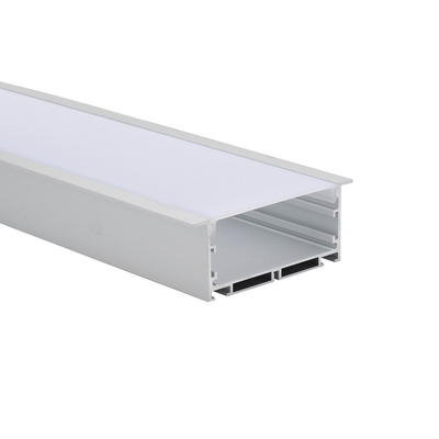 Tutup Akhir Penutup PMMA Profil LED Aluminium Tersembunyi Buram Opal H35mm