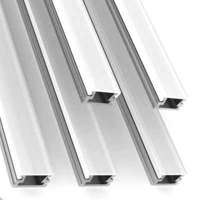 Harga bagus H7.5mm LED Strip Aluminium Profile PC Proses Ekstrusi ROHS Frosted on line