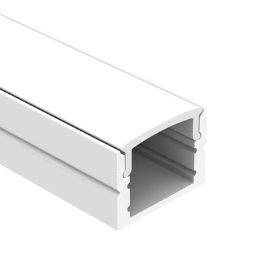 IP44 PMMA PC Surface Mount Led Channel Sandblasting Dengan Lensa Bening