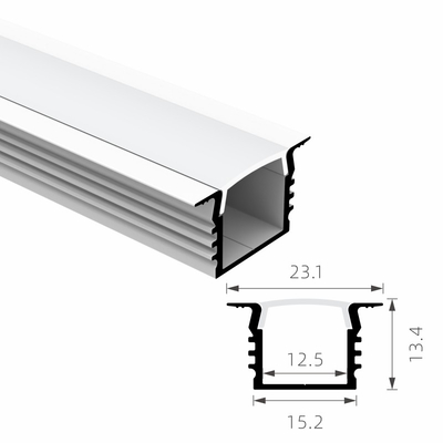 Harga bagus Profil Aluminium Strip LED Anodized Tahan Air t3 Ke t8 temper on line