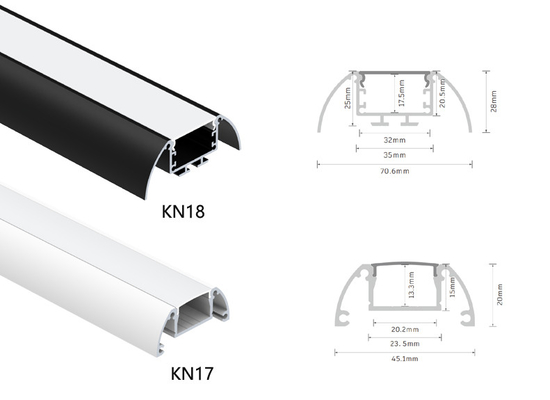 OEM ODM IP20 Profil Aluminium LED Tersembunyi 6063 T5 Aluminium Alloy