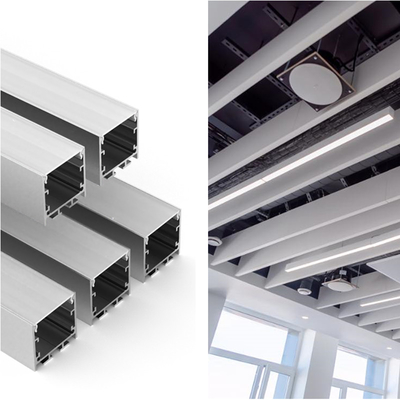 35 * 35mm LED Strip Aluminium Profile Mengangkat Lampu Led Strip