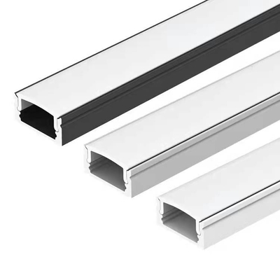 Harga bagus 17 * 9mm LED Strip Aluminium Profile Channel Ekstrusi Dengan Penutup PC on line