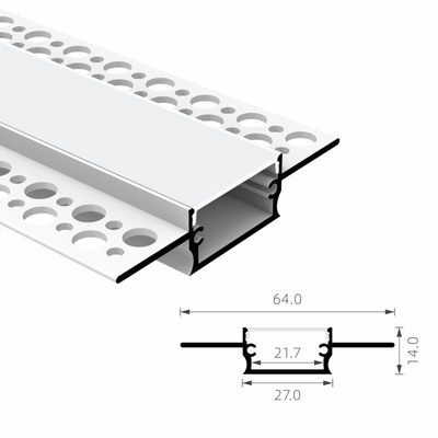 Harga bagus Aluminium IP20 Profil Plester LED Saluran Ekstrusi Tersembunyi on line