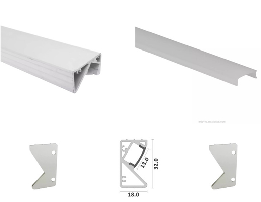 Aluminium Led Profile Wall Corner Stair Tersembunyi Untuk Led Shrip Lingt Extrusion