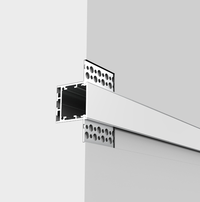 Saluran Aluminium Profil eternit LED Untuk Gypsum Drywall Dengan Penutup PC