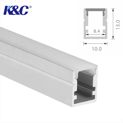Harga bagus Lampu Langit-langit Persegi Kecil 10 * 13mm LED Strip Channel Dengan Diffuser on line