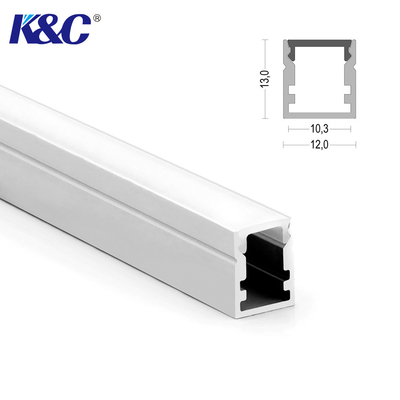 Harga bagus Aluminium Alloy 6063 T5 LED Profile Channel Dengan Penutup Diffuser PC on line