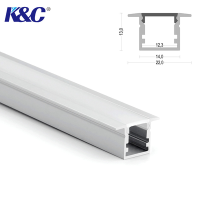 Harga bagus Temper Aluminium Led Profile Extrusion Channel 6063 T5 Sandblasting on line
